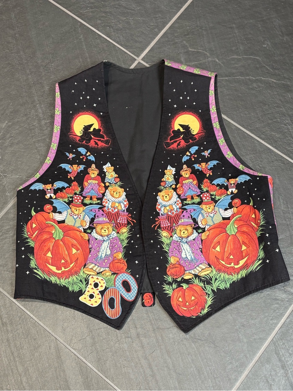 Vintage Handmade Halloween Vest XL